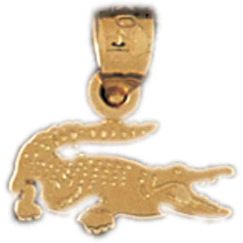 14K GOLD ANIMAL CHARM - GATOR #1646