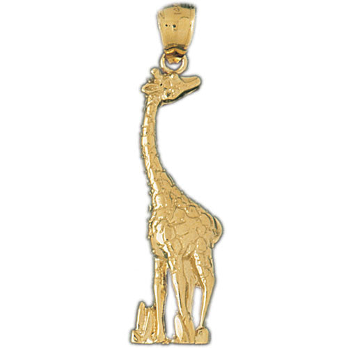 14K GOLD ANIMAL CHARM - GIRAFFE #2644