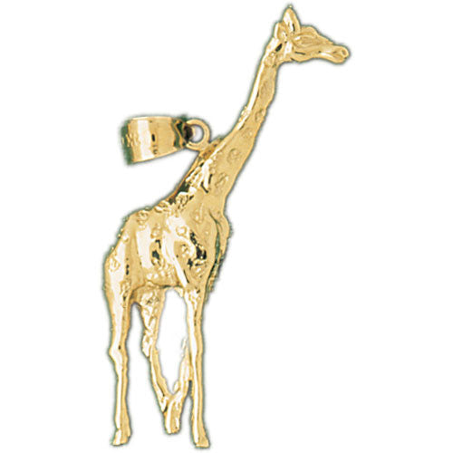 14K GOLD ANIMAL CHARM - GIRAFFE #2646