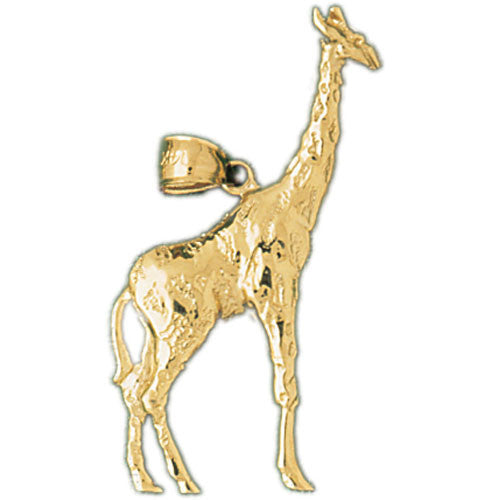 14K GOLD ANIMAL CHARM - GIRAFFE #2647