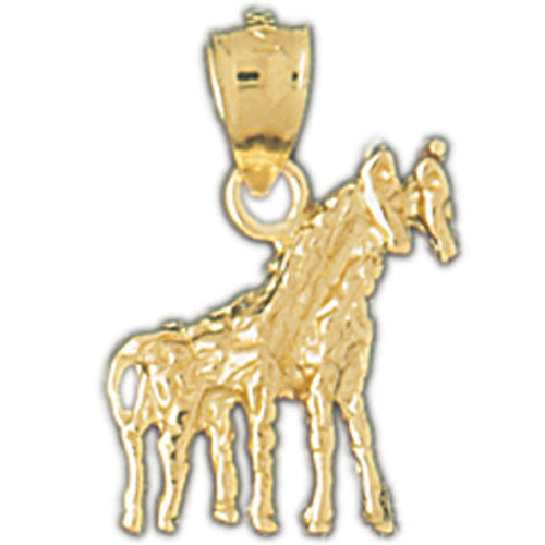 14K GOLD ANIMAL CHARM - GIRAFFE #2650