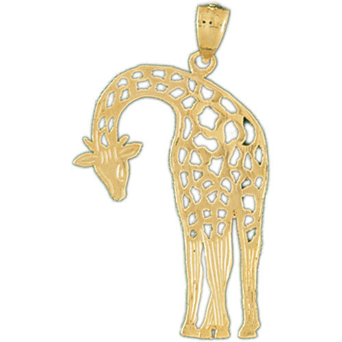14K GOLD ANIMAL CHARM - GIRAFFE #2653