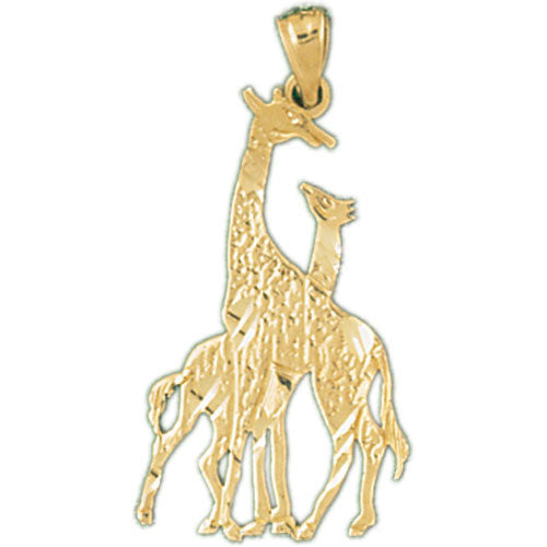 14K GOLD ANIMAL CHARM - GIRAFFE #2656