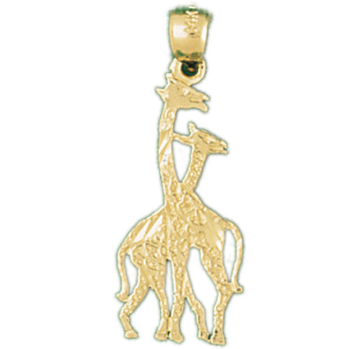 14K GOLD ANIMAL CHARM - GIRAFFE #2657