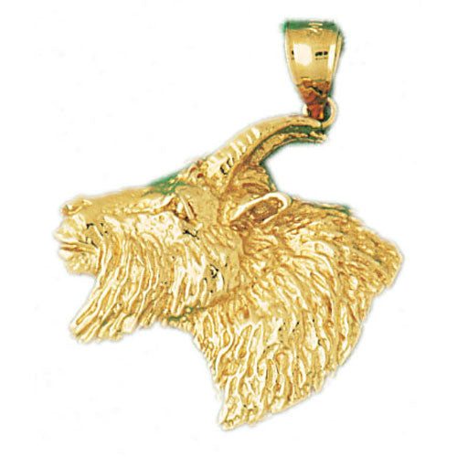 14K GOLD ANIMAL CHARM - GOAT #2614