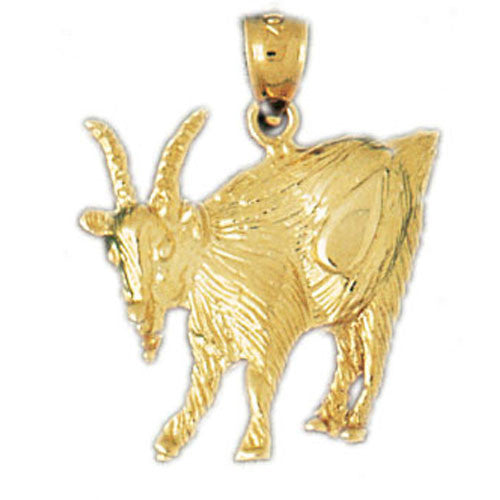 14K GOLD ANIMAL CHARM - GOAT #2618