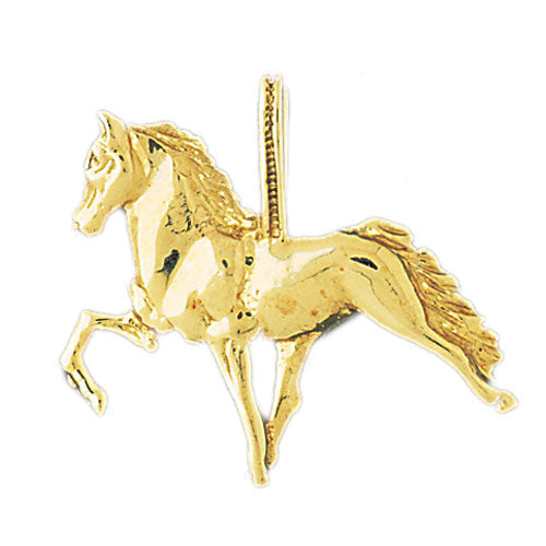 14K GOLD ANIMAL CHARM - HORSE #1746