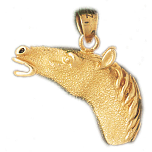 14K GOLD ANIMAL CHARM - HORSE #1770