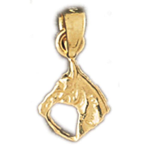 14K GOLD ANIMAL CHARM - HORSE #1771