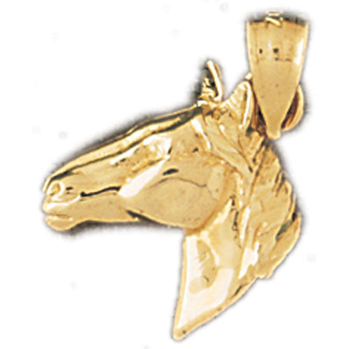 14K GOLD ANIMAL CHARM - HORSE #1777