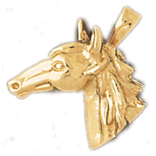 14K GOLD ANIMAL CHARM - HORSE #1778