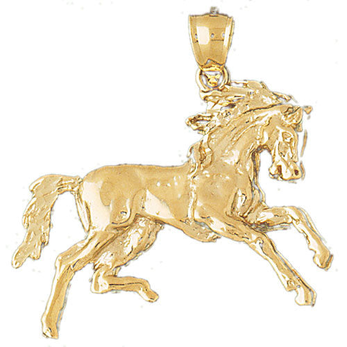 14K GOLD ANIMAL CHARM - HORSE #1781
