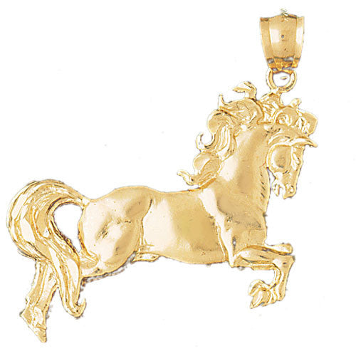 14K GOLD ANIMAL CHARM - HORSE #1787
