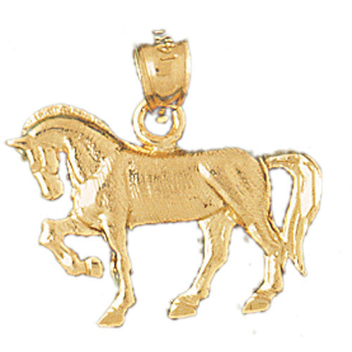 14K GOLD ANIMAL CHARM - HORSE #1790