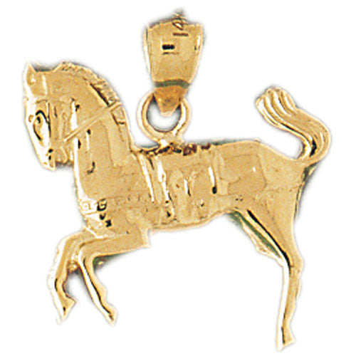 14K GOLD ANIMAL CHARM - HORSE #1791