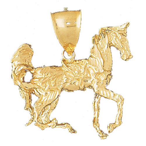 14K GOLD ANIMAL CHARM - HORSE #1792