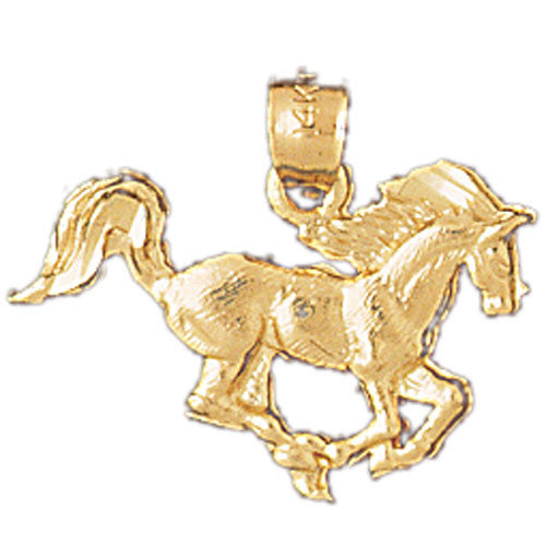 14K GOLD ANIMAL CHARM - HORSE #1797