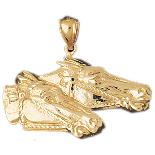 14K GOLD ANIMAL CHARM - HORSE #1800