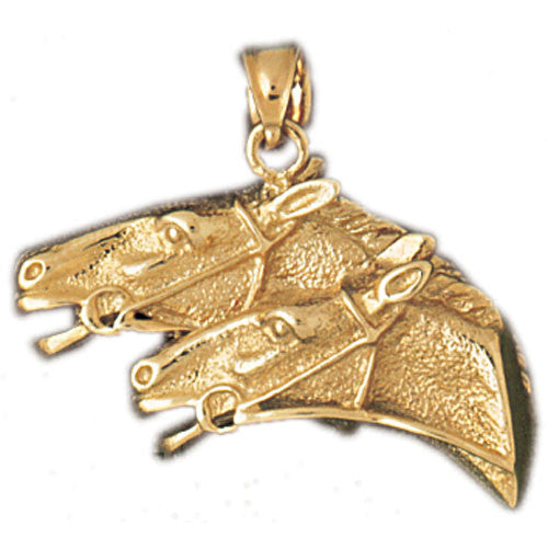 14K GOLD ANIMAL CHARM - HORSE #1801