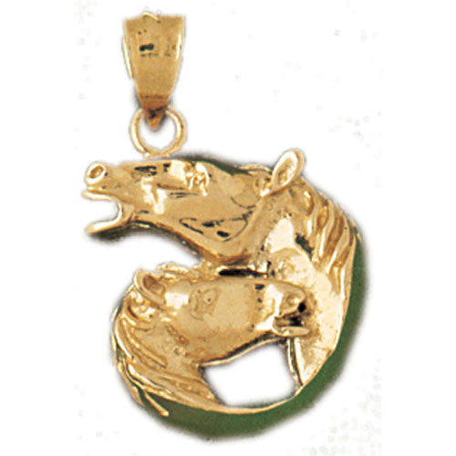 14K GOLD ANIMAL CHARM - HORSE #1803