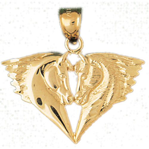 14K GOLD ANIMAL CHARM - HORSE #1806