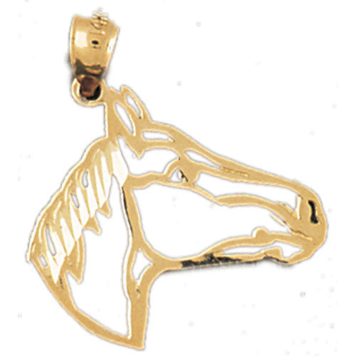 14K GOLD ANIMAL CHARM - HORSE #1807