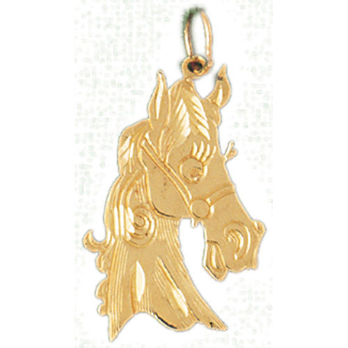14K GOLD ANIMAL CHARM - HORSE #1808