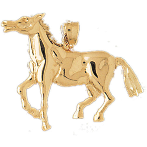 14K GOLD ANIMAL CHARM - HORSE #1814
