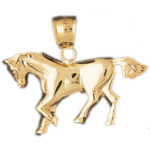 14K GOLD ANIMAL CHARM - HORSE #1815