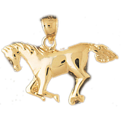 14K GOLD ANIMAL CHARM - HORSE #1816