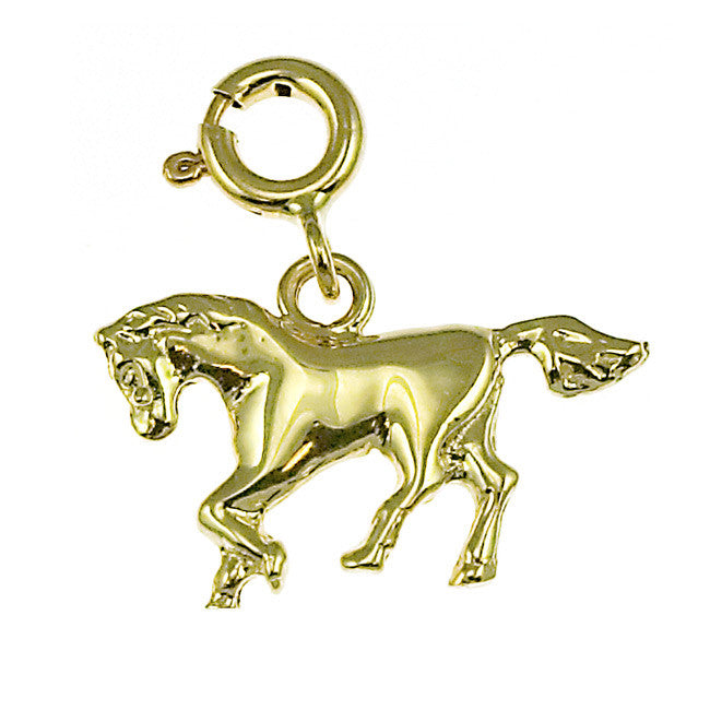 14K GOLD ANIMAL CHARM - HORSE #1817