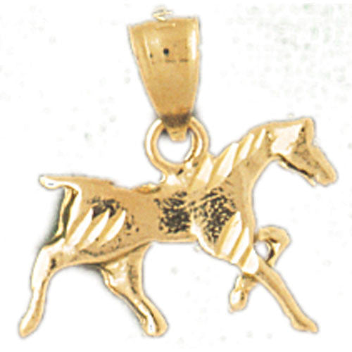 14K GOLD ANIMAL CHARM - HORSE #1818