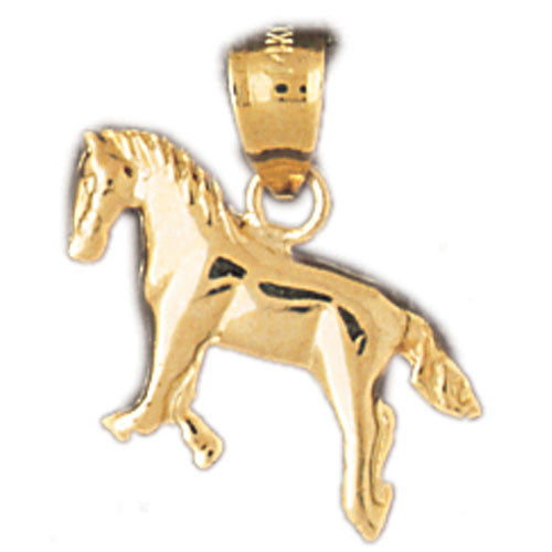 14K GOLD ANIMAL CHARM - HORSE #1822