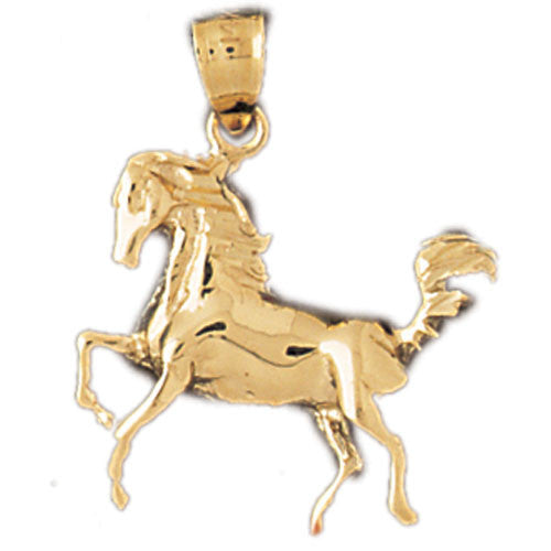 14K GOLD ANIMAL CHARM - HORSE #1823