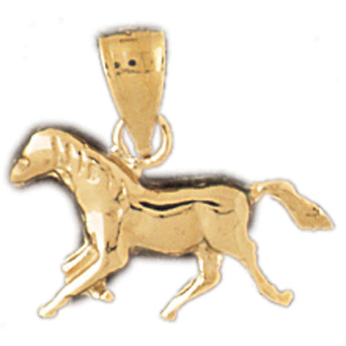 14K GOLD ANIMAL CHARM - HORSE #1824