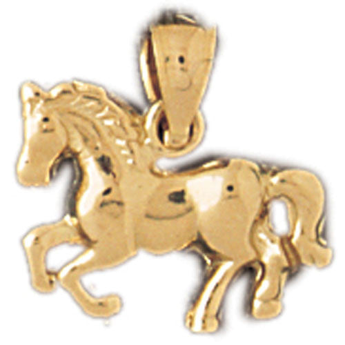 14K GOLD ANIMAL CHARM - HORSE #1825