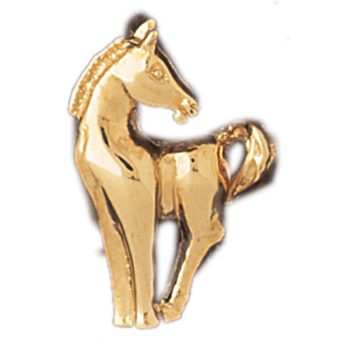 14K GOLD ANIMAL CHARM - HORSE #1827