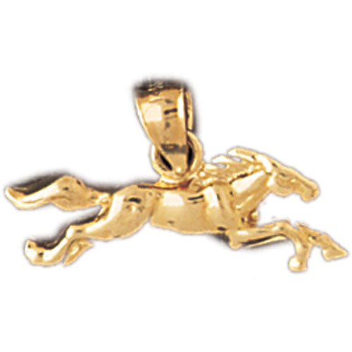 14K GOLD ANIMAL CHARM - HORSE #1828