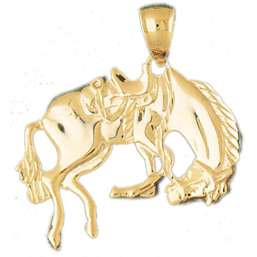 14K GOLD ANIMAL CHARM - HORSE #1832