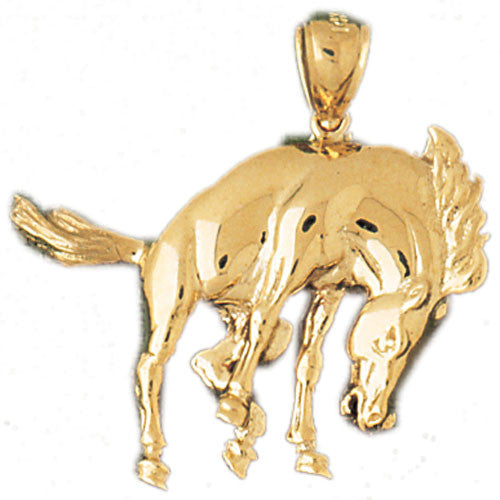 14K GOLD ANIMAL CHARM - HORSE #1833