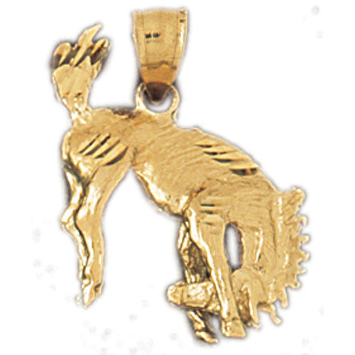 14K GOLD ANIMAL CHARM - HORSE #1839