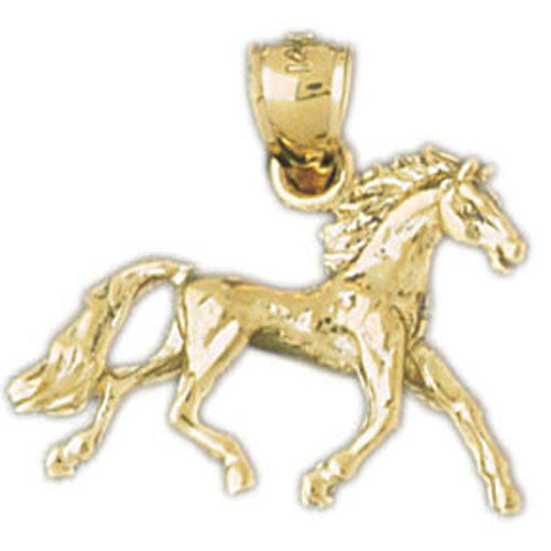 14K GOLD ANIMAL CHARM - HORSE #2267