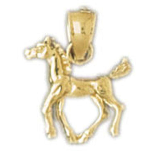 14K GOLD ANIMAL CHARM - HORSE #2270