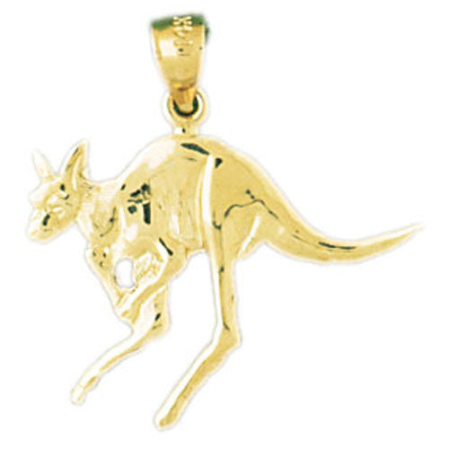 14K GOLD ANIMAL CHARM - KANGAROO #2612