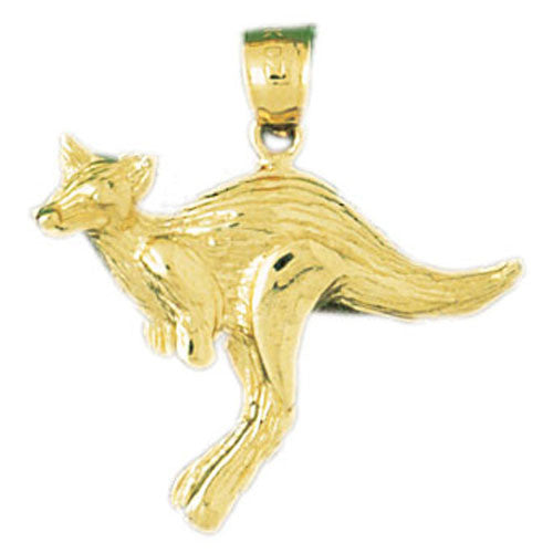 14K GOLD ANIMAL CHARM - KANGAROO #2613