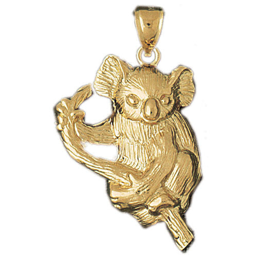 14K GOLD ANIMAL CHARM - KOALA #2523