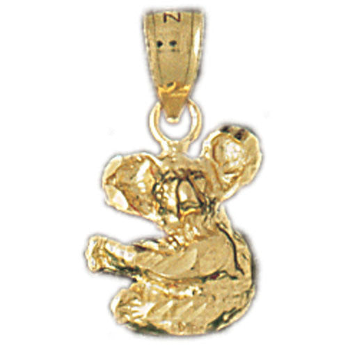 14K GOLD ANIMAL CHARM - KOALA #2527