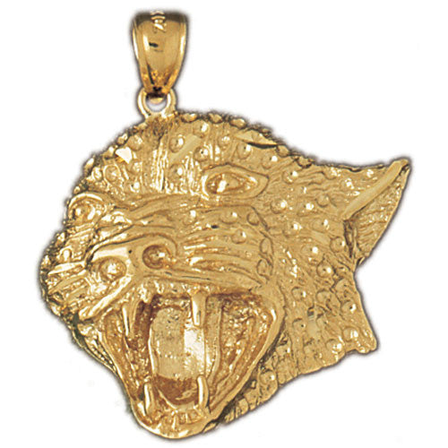 14K GOLD ANIMAL CHARM - LEOPARD #1712
