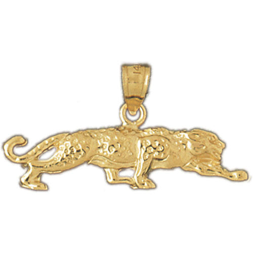 14K GOLD ANIMAL CHARM - LEOPARD #1718