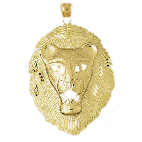 14K GOLD ANIMAL CHARM - LION #1653